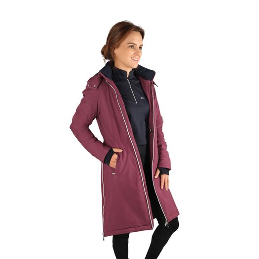 Hy Equestrian Synergy Guard Waterproof Coat - Fig/Navy