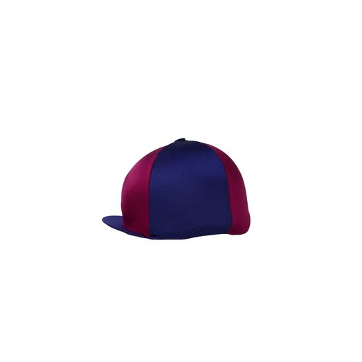 Hy Equestrian Two Tone Hat Cover - Navy/Maroon