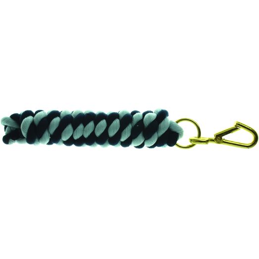 Hy Equestrian Two Tone Twisted Lead Rope - Navy/Cambridge Blue