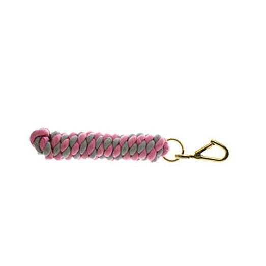 Hy Equestrian Two Tone Twisted Lead Rope - Pink/Grey
