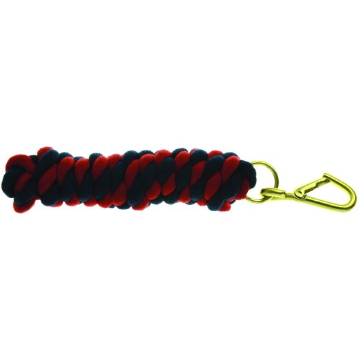 Hy Equestrian Two Tone Twisted Lead Rope - Red/Black