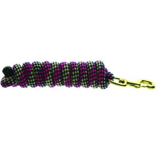 Hy Equestrian Universal Lead Rope - Pink/Navy/Beige
