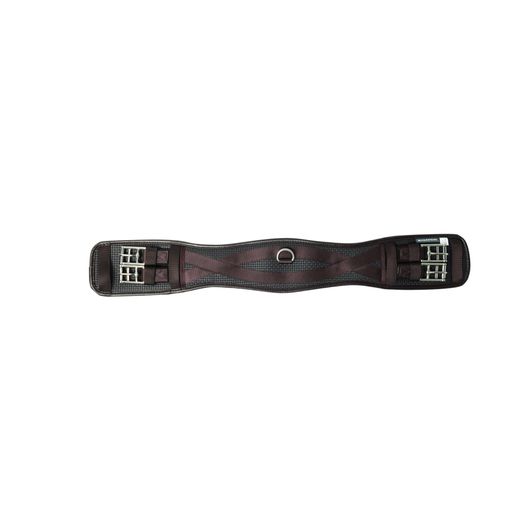 Hy Equestrian Waffle Dressage Girth - Elasticated Both Ends - Brown
