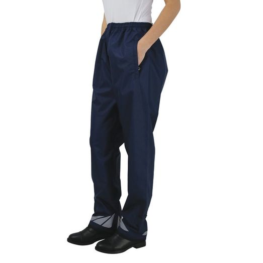 Hy Equestrian Waterproof Pull-On Over Trousers - Navy