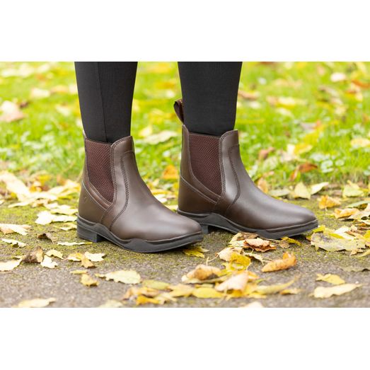 Hy Equestrian Wax Leather Jodhpur Boot - Brown
