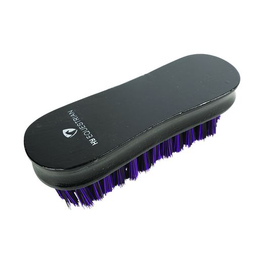 Hy Equestrian Wooden Face Brush - Black/Purple