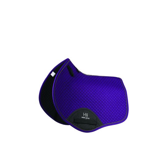 Hy Sport Active Close Contact Saddle Pad - Royal Violet