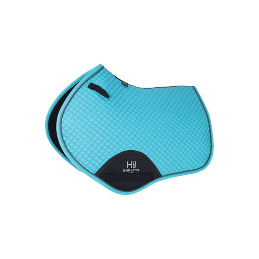 Hy Sport Active Close Contact Saddle Pad - Sky Blue