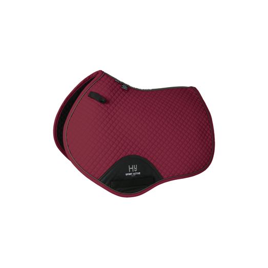 Hy Sport Active Close Contact Saddle Pad - Vivid Merlot