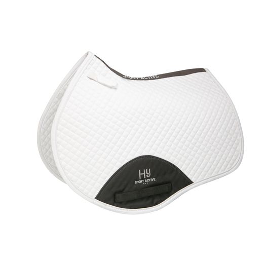 Hy Sport Active Close Contact Saddle Pad - White