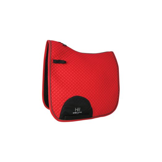 Hy Sport Active Dressage Saddle Pad - Rosette Red