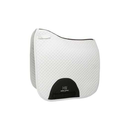 Hy Sport Active Dressage Saddle Pad - White