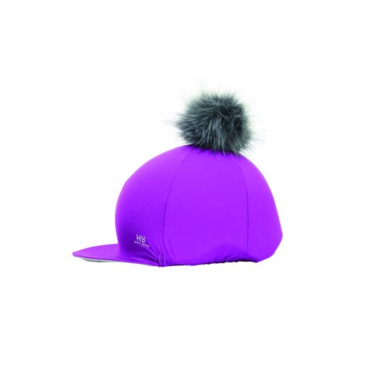 Hy Sport Active Hat Silk with Interchangeable Pom Pom - Amethyst Purple