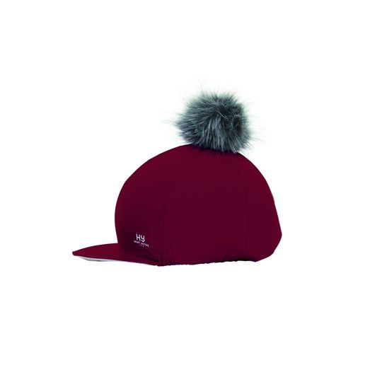 Hy Sport Active Hat Silk with Interchangeable Pom Pom - Vivid Merlot