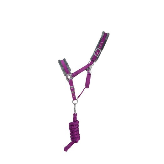 Hy Sport Active Head Collar &amp; Lead Rope - Amethyst Purple
