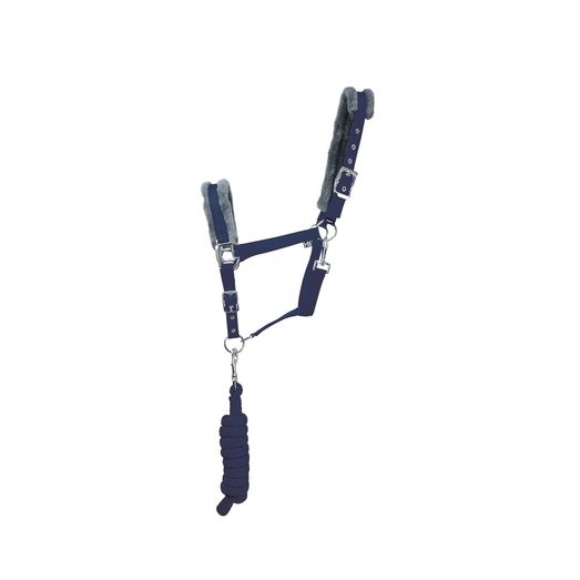 Hy Sport Active Head Collar &amp; Lead Rope - Midnight Navy