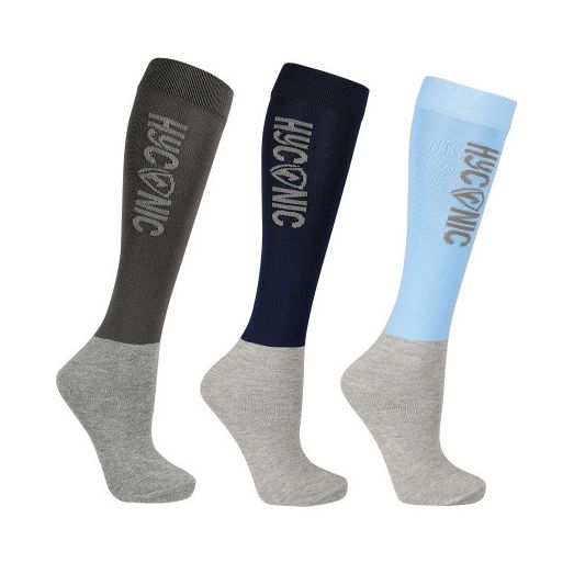 HyCONIC Children's Socks by Hy Equestrian (Pack of 3) - Child 8-12