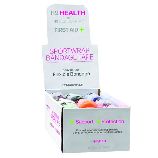 HyHEALTH Sportwrap by Hy Equestrian - Assorted Box - 9 x 2 Assorted Colours