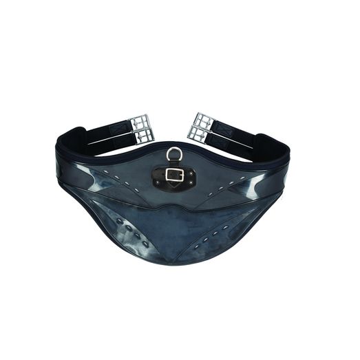ProReaction Contoured TPU Vented Long Stud Girth by Hy Equestrian - Black