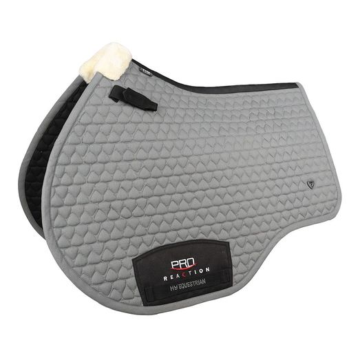 ProReaction Shield Close Contact Saddle Pad by Hy Equestrian - Grey