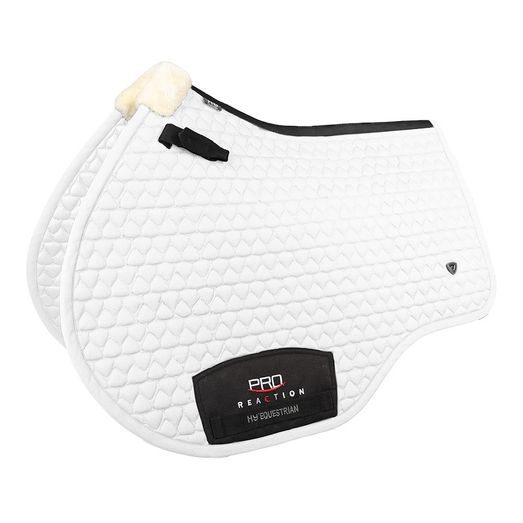 ProReaction Shield Close Contact Saddle Pad by Hy Equestrian - White