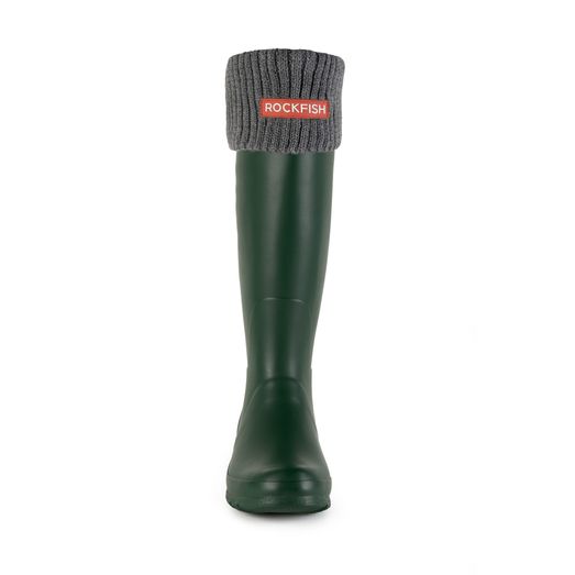 Rockfish Boot Liner - Ribbed Black/Grey