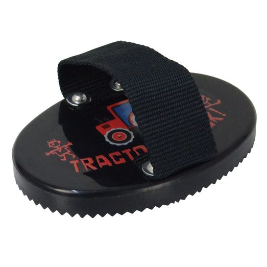 Tractors Rock Curry Comb by Hy Equestrian - Navy/Red
