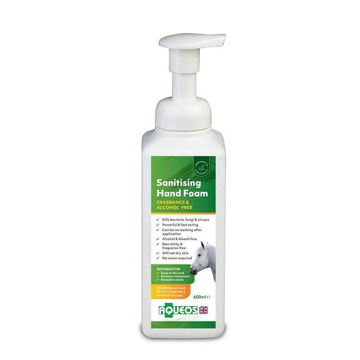 Aqueos Equine Anti-Bacterial Hand Sanitising Foam