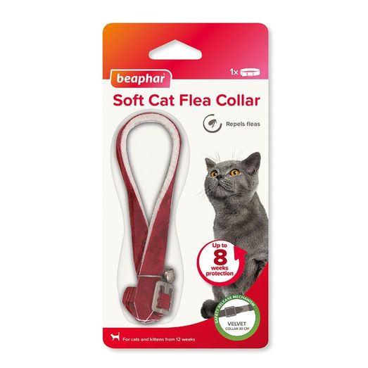 Beaphar Velvet Soft Cat Flea Collar - 30cm