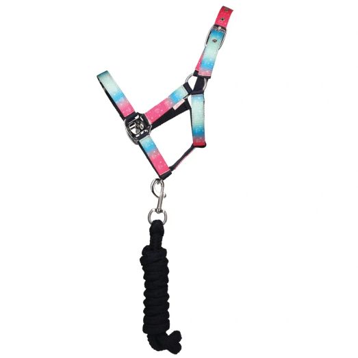 Dazzling Diamond Head Collar &amp; Lead Rope Set by Little Rider - Navy