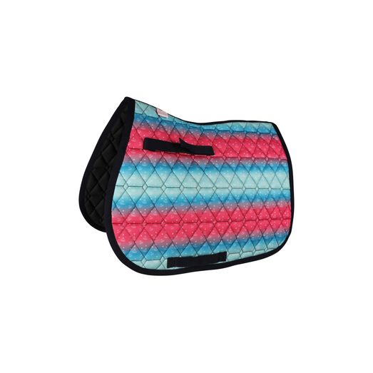 Dazzling Diamond Saddle Pad by Little Rider - Teal/Pink