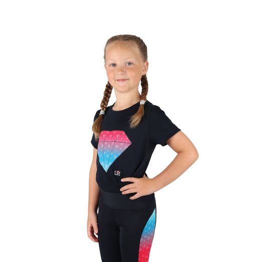 Dazzling Diamond T-Shirt by Little Rider - Navy