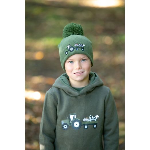 Farm Collection Bobble Hat by Little Knight - Olive Green