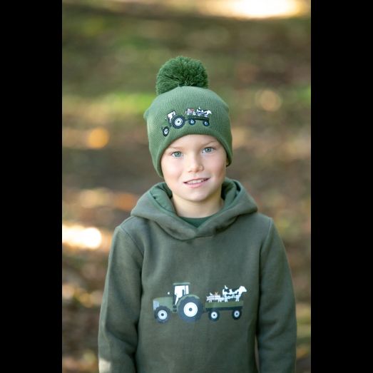 Farm Collection Hoodie by Little Knight - Forest Green