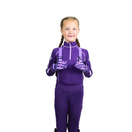 Giddy Up Gymkhana Base Layer by Little Rider - Purple/Lilac