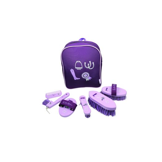 Giddy Up Gymkhana Complete Grooming Kit Rucksack by Little Rider - Purple/Lilac