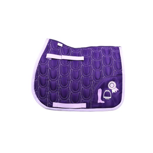 Giddy Up Gymkhana Saddle Pad by Little Rider - Purple/Lilac