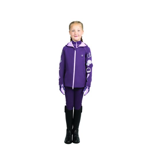 Giddy Up Gymkhana Zip Jacket by Little Rider - Purple/Lilac