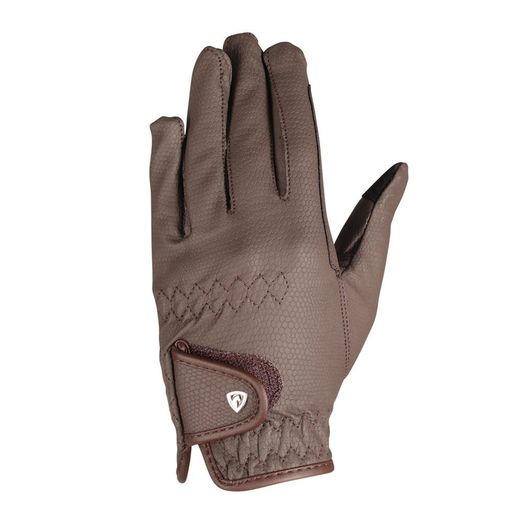 Hy Equestrian Children's Cottenham Elite Riding Gloves - Brown