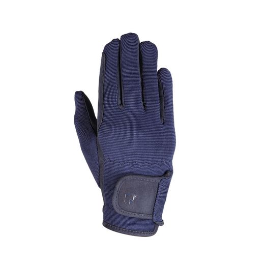 Hy Equestrian Children's Every Day Riding Gloves - Navy - Child Large