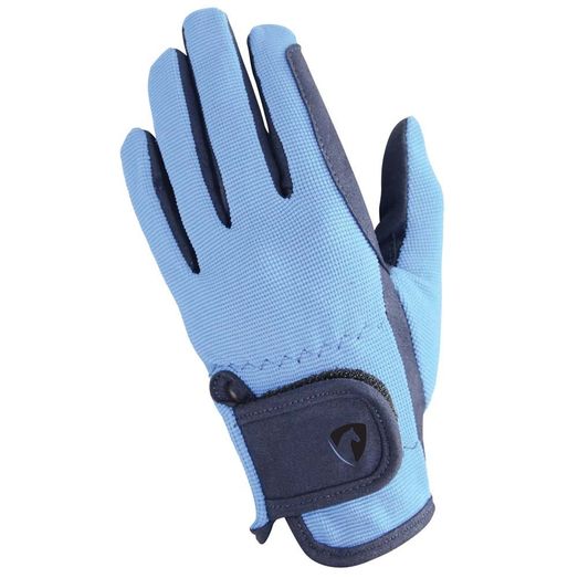 Hy Equestrian Children's Every Day Two Tone Riding Gloves - Navy/Sky Blue