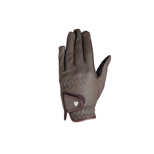 Hy Equestrian Cottenham Elite Riding Gloves - Brown