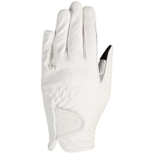 Hy Equestrian Cottenham Elite Riding Gloves - White