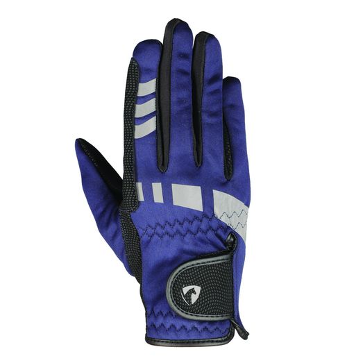 Hy Equestrian Extreme Reflective Softshell Gloves - Navy