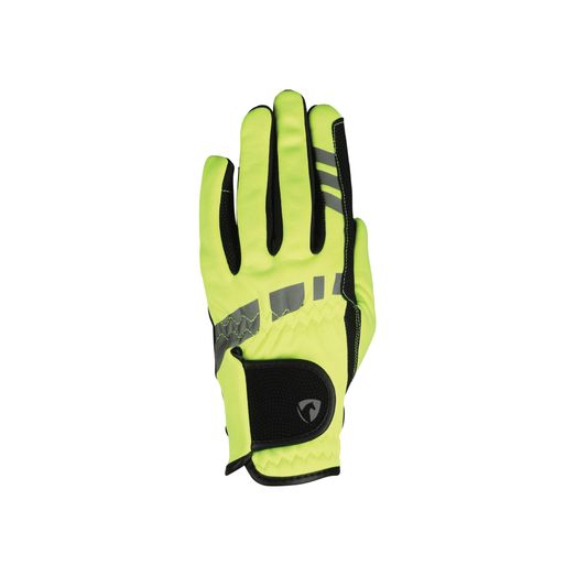 Hy Equestrian Extreme Reflective Softshell Gloves - Reflective Yellow
