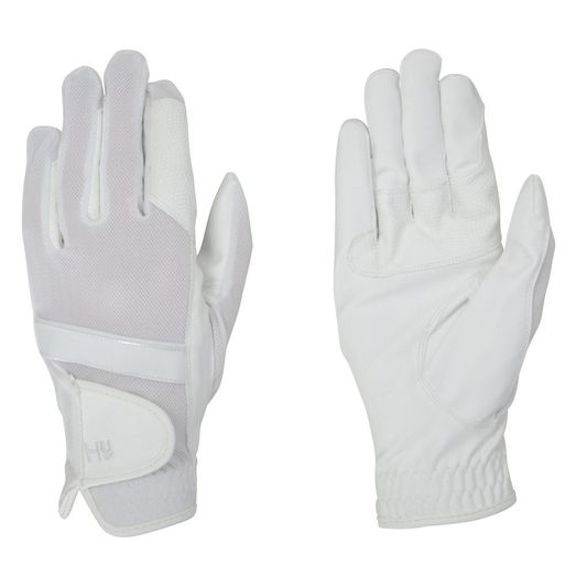 Hy Equestrian Pro Performance Gloves - White