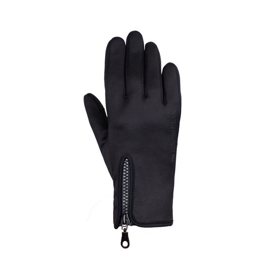 Hy Equestrian Stalactite Zip Riding and General Gloves - Black