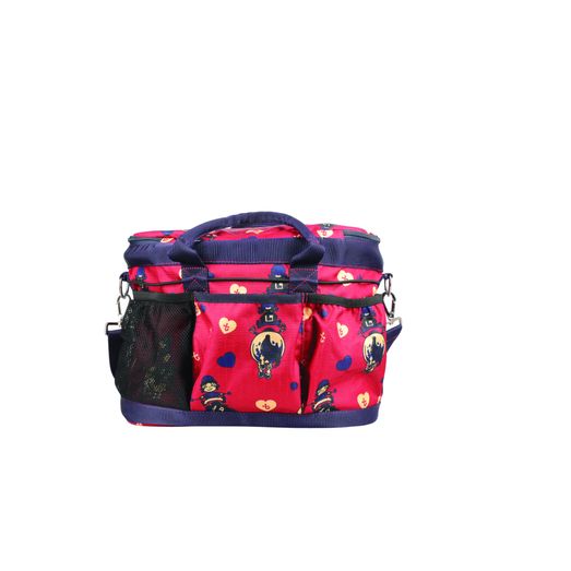Hy Equestrian Thelwell Collection Balancing Act Grooming Bag - Red/Navy
