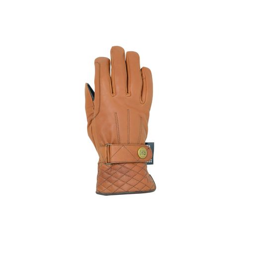 Hy Equestrian Thinsulate™ Quilted Soft Leather Winter Riding Gloves - Tan