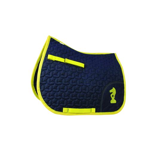 Lancelot Saddle Pad by Little Knight - Navy/Yellow